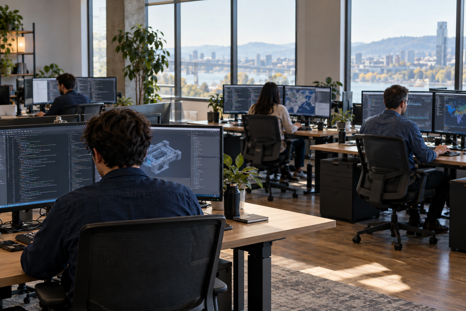 Illustrative engineering operations workspace
